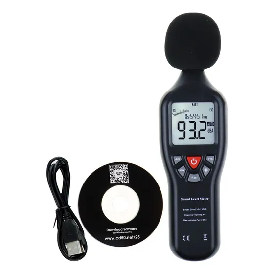 Sonómetro Profesional Con Registro De Datos, 30-130db