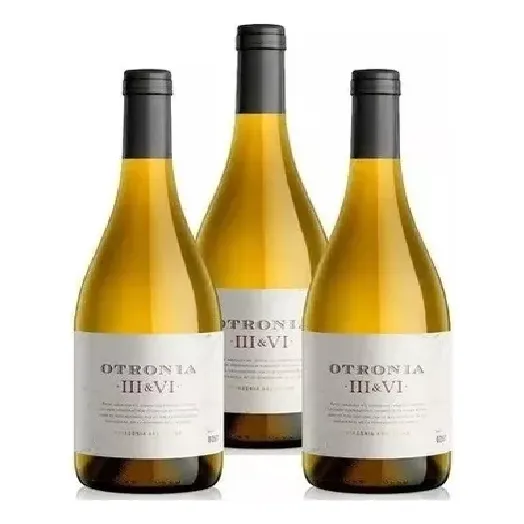 Vino Blanco Otronia Chardonnay Organico Multipremiado X 3 Un