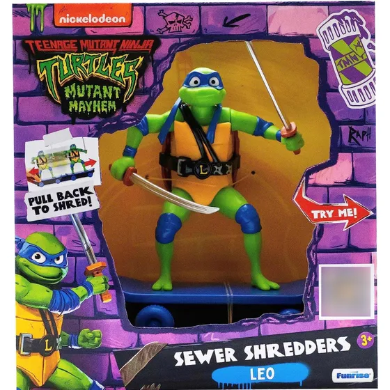 Tortugas Ninja Leonardo Con Patineta Teenage Mutant Ninja