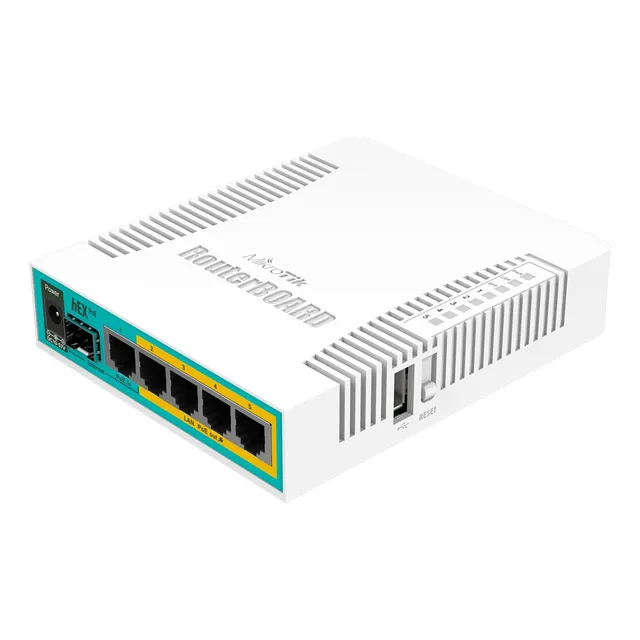 Routerboard 5 Puertos Gigabit Ethernet Poe 802.3at Mikrotik