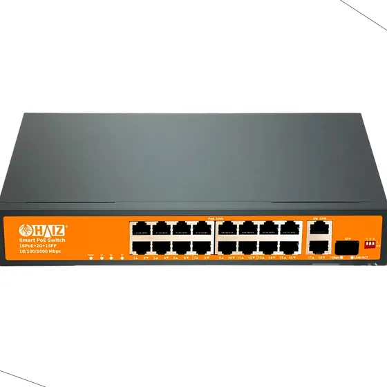 Switch Haiz Poe 16 Portas + 2 Uplink + 1 Sfp 10/100/1000mbps