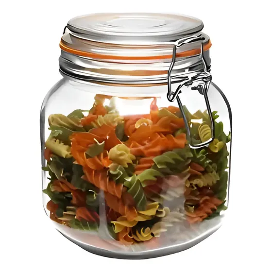 Frasco Tarro Canister Hermético 800ml Con Tapa Allegra Color Transparente