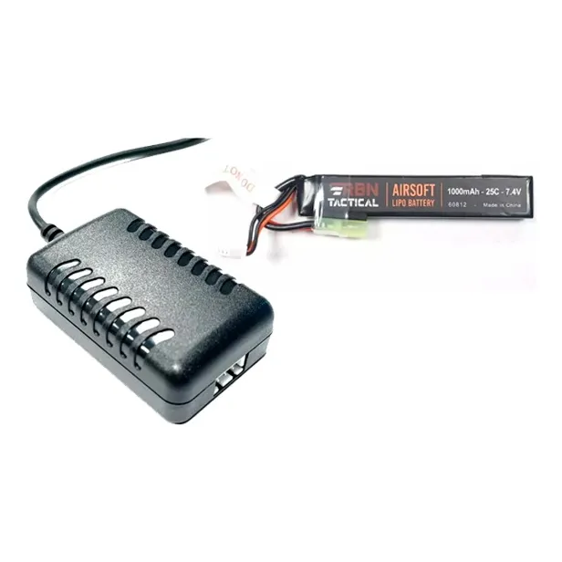 Combo Cargador Bateria Usb + Bateria Lipo 7.4v 1000mah 25c