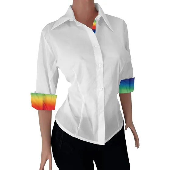 Camisa Manga Combinada Exclusiva Dama Ysb Casual
