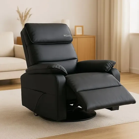 Sillón Masajeador Sofá Calor Rodillos Premium Negro