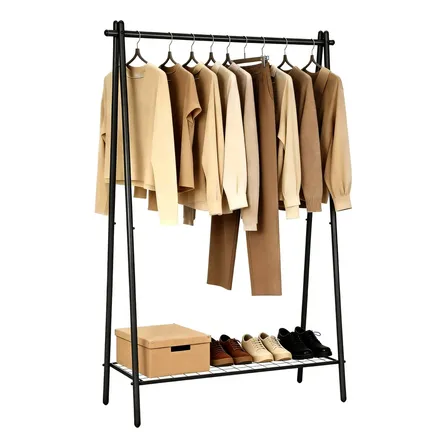 Songmics Cabideiro Com Prateleira, 33,5x92,5x153 Cm, Preto