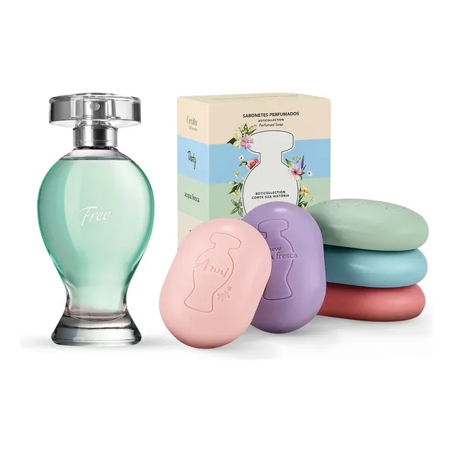 Kit Boticollection: Deo ColĂŽnia Free 100ml + Sabonetes Kit Boticollection: Deo ColĂŽnia Free 100ml + Sabonetes