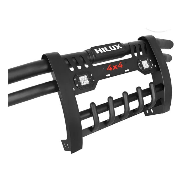 Defensa Acero Inox C/luz Led P/ty Hilux Revo G8 - D37005bk