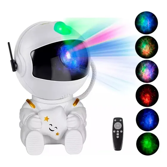Luz Astronauta Bodel Proyector Galaxia Estrella Lampara Led