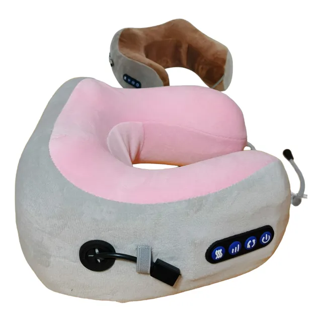 Masajeador Cervical Cuello Almohada Eléctrica Vibradora Usb