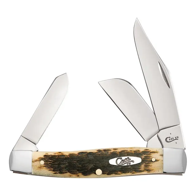 Case Large Amber Bone Cv Stockman Pocket Knife 204