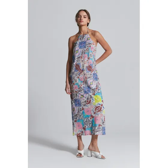 Vestido Pandoria Estampado De Mujer Maria Cher Algodón