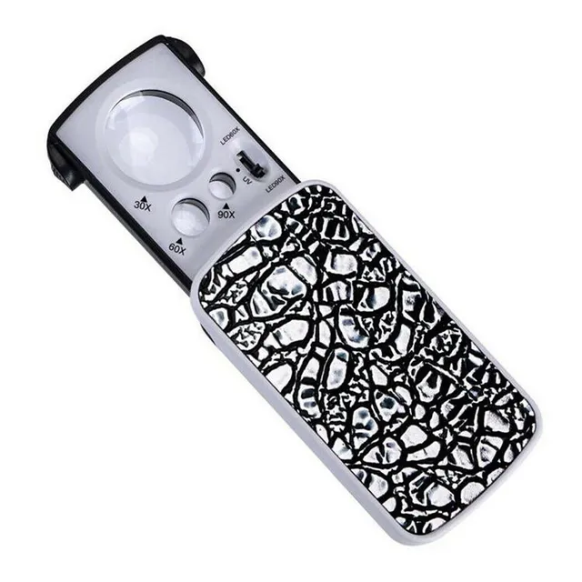 Lupa Led Portatil Bolsillo Lente Luz Uv  Joyeria Relojero 1a