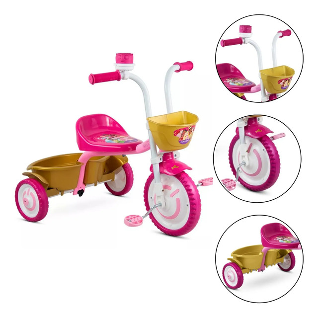 Triciclo Infantil Menino-a Aluminio Motoca 2 3 4 Anos Nathor
