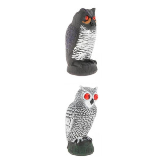2 X Espantapájaros Búho Señuelo Estatua Búho Pájaro 2 X Espantapájaros Búho Señuelo Estatua Búho Pájaro