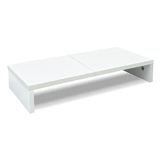 Teamix Soporte De Monitor Blanco De 20 Pulgadas,