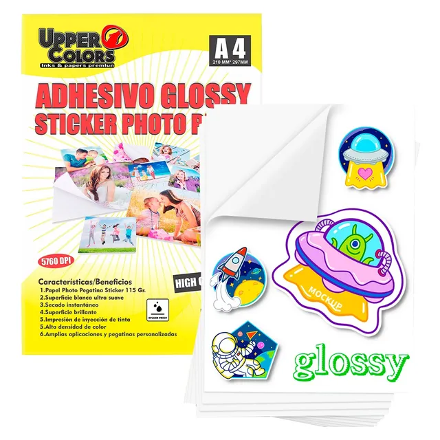 Papel Adhesivo Para Imprimir Sticker A4 X 50 Hojas