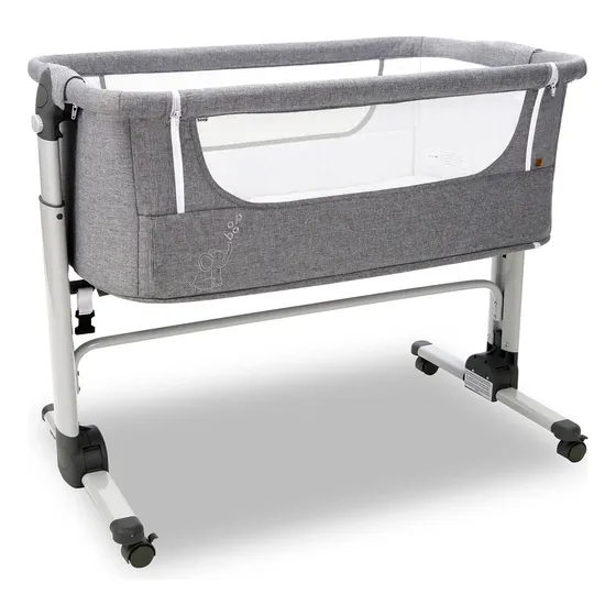 Mini Cuna Colecho Seguridad Asalvo Fold Gris Bebé Infantil