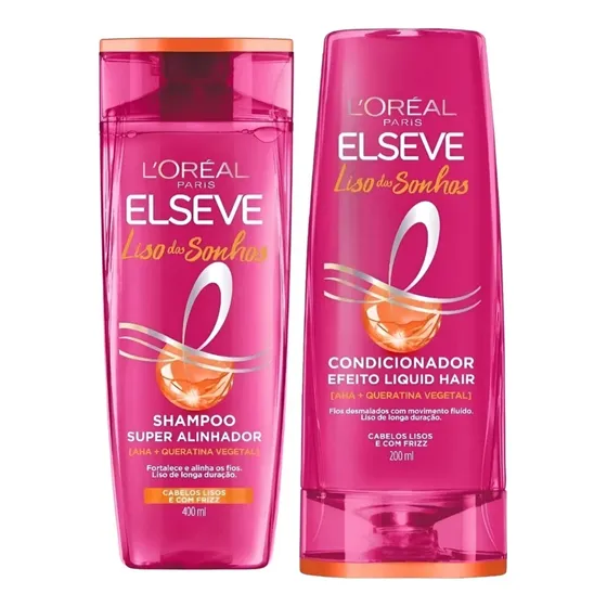 Kit Elseve Liso Dos Sonhos Efeito Botox Sh 400m + Cond 200ml