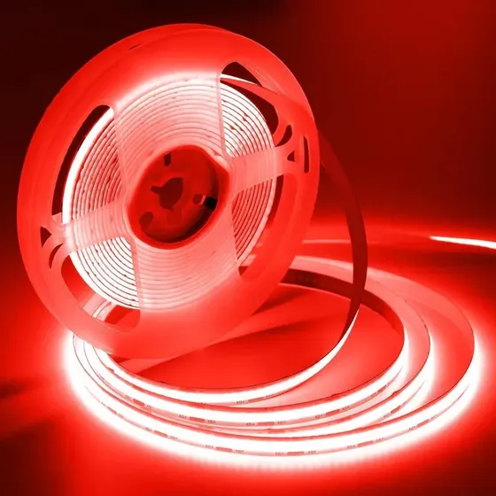 Cinta Luz Led Cob Lineal 5 Metros 12v Blanco Azul Rojo Verde