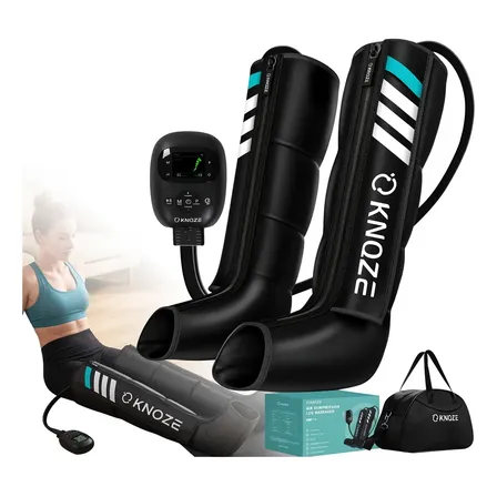 Bota De Compressao Pneumatica Massageador De Pes Sem Fio Bivolt Preto