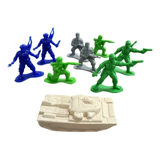 Set Combate Soldados Soldaditos Juguete Tanque 