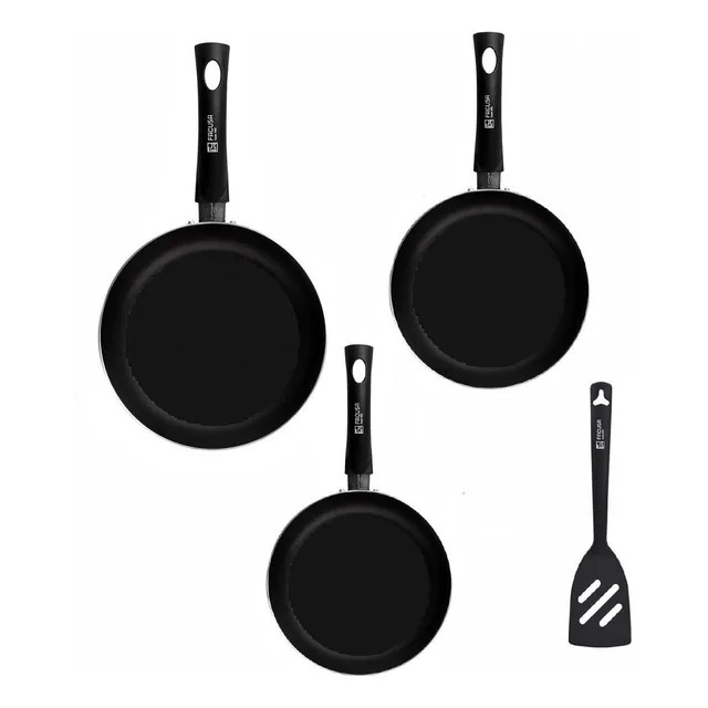 Sartén Facusa Antiadherente Set X3 Sartenes + Espatula
