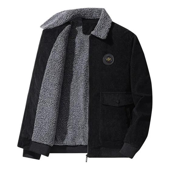 Chamarra De Pana Con Forro Teddy Termica Casual Moda Bomber
