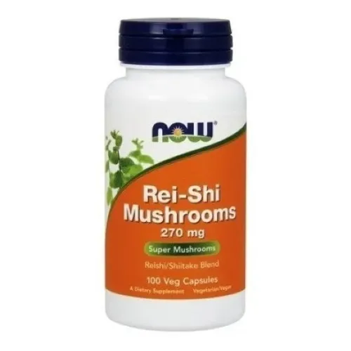 Now Foods Hongos Reishi, 270 Mg, 100 Cápsulas Vegetales Sabor Sin Sabor