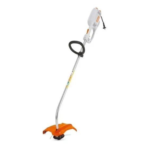 Aparador de grama Stihl FSE 60 cor laranja e branco 127V