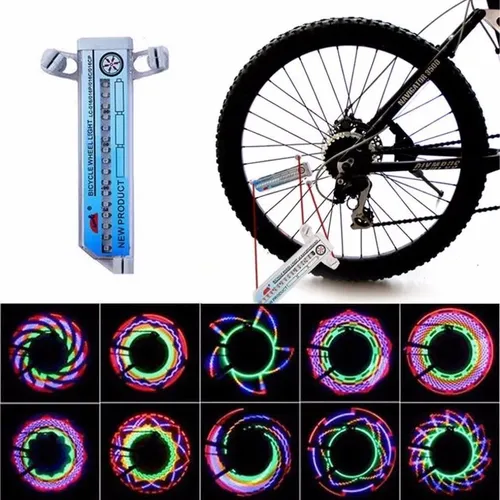 Luzes Para Rodas De Bicicleta Blitzu Kit Com 2 Peças 7 Cores