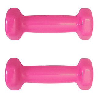 Par De Mancuernas De Vinil De 1lb Color Rosa (0.48 Kg) 2pz Par De Mancuernas De Vinil De 1lb Color Rosa (0.48 Kg) 2pz