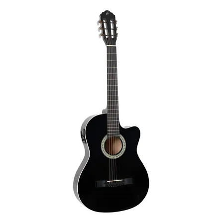 Violão Eletroacústico Giannini Sf-14 Ceq Cordas De Aço Preto Destro