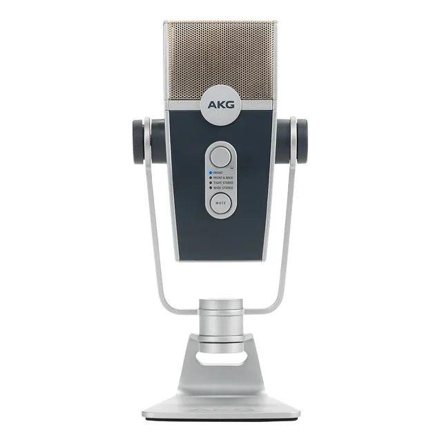 Micrófono AKG Lyra Condensador Estéreo color azul/plateado