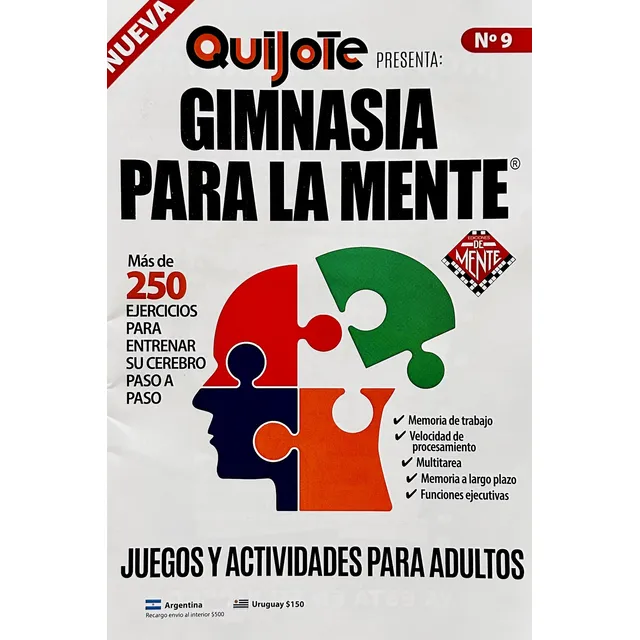 Quijote Juegos Y Actividades Para Adultos N° 9 - 68 Paginas