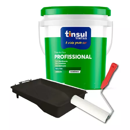 Pintura Latex Paredes Techos Interior Tinsul 18 Lts Color Blanco