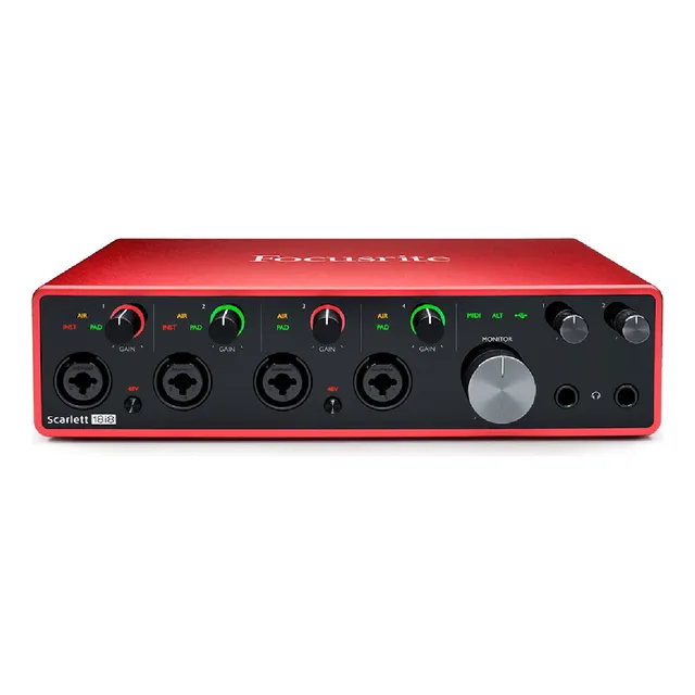 Interfaz de audio Focusrite Scarlett 18i8 120V 3.ª gen