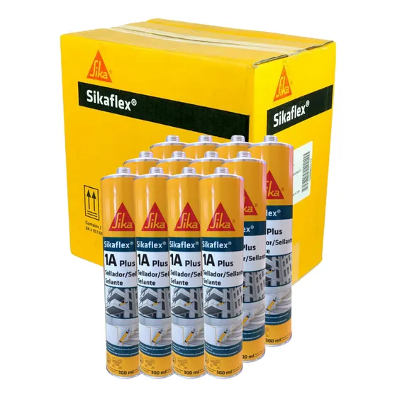 Sikaflex 1a Plus 300ml Sellador Poliuretanico X12 Unid. Gris