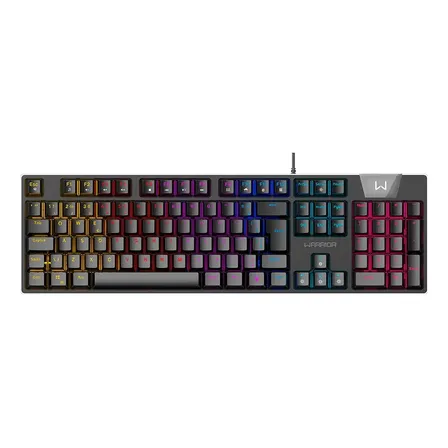 Teclado Gamer Mecânico Royal Score Preto Warrior - Tc313 Inglês Internacional