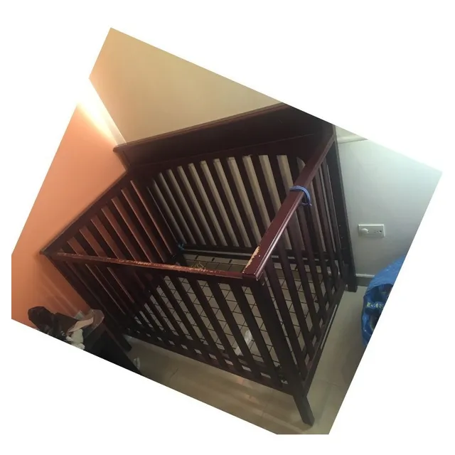 Cama Cuna Graco Madera Wengue Original Usada