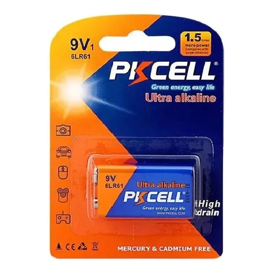 Pila Bateria 9v Rectangular Ultra Alkaline
