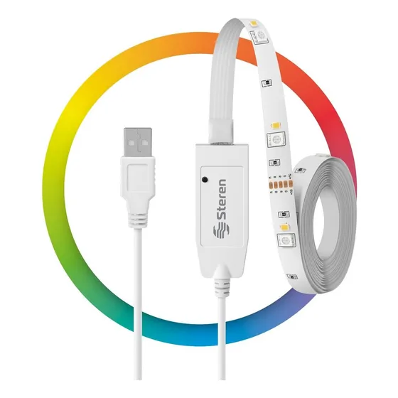 Tira Led Inteligente Steren Multicolor Rgb + W 2mts