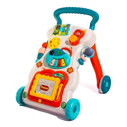 Caminadora Andadera Musical Multifuncional Unisex Para Bebé Color Blanco