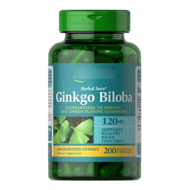 Ginkgo Biloba 120 Mg 200 Cápsulas Memoria Sabor Neutro