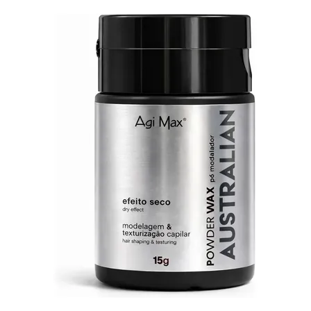 Pomada Em Pó Modelador Efeito Matte Seco Texturizador Capilar Australian Soller 15g Virtual Cosméticos