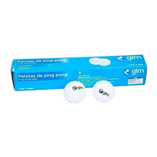 Pelota De Ping Pong Caja Con 6 Gim Blanca Pelota De Ping Pong Caja Con 6 Gim Blanca