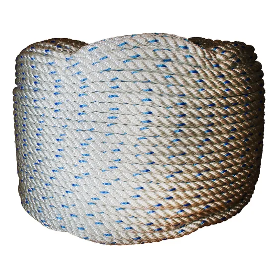 Cuerda Soga De Polidacron 5/8 De 27 Kgs - 192 Mts 3 Cabos Blanco