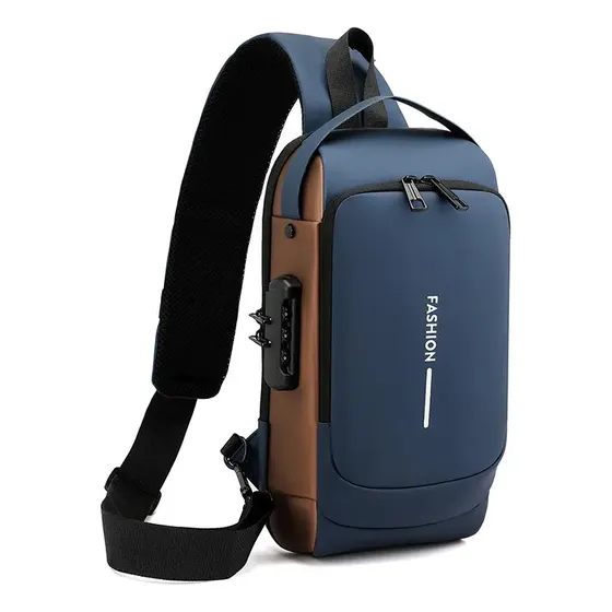 Bolsa De Ombro Anti-roubo Zcxv, Cadeado, Mochila Usb Impermeável