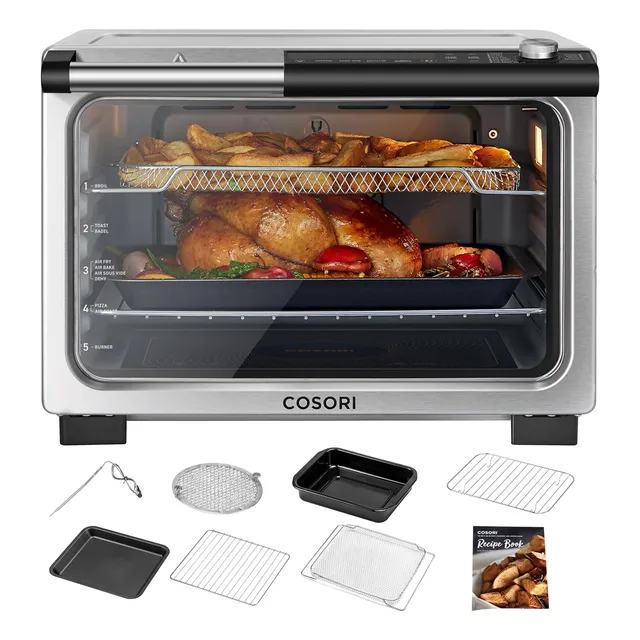 Combo De Horno Tostador Cerámico 13 En 1 Con Accesorios