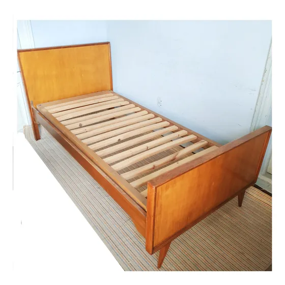 Cama Americana De 1 Plaza Completa Con Parrilla